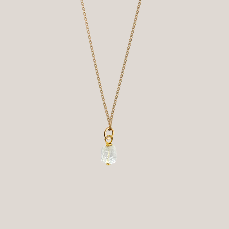 Birthstone ketting April - Kwarts