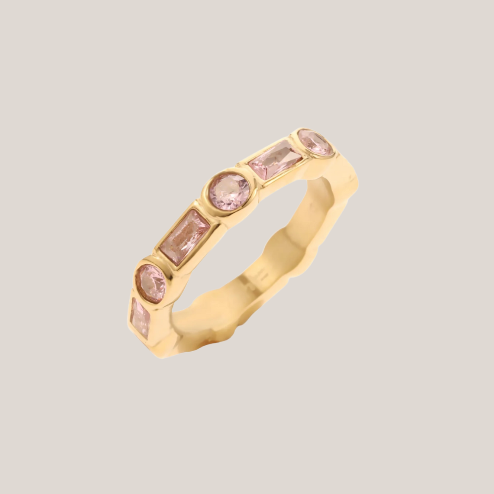 Ring Rozenkwarts Goud - La Sam