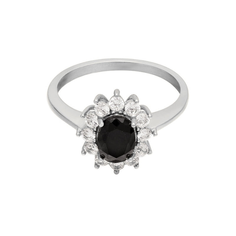 Ring Onyx Zilver - La Roxy