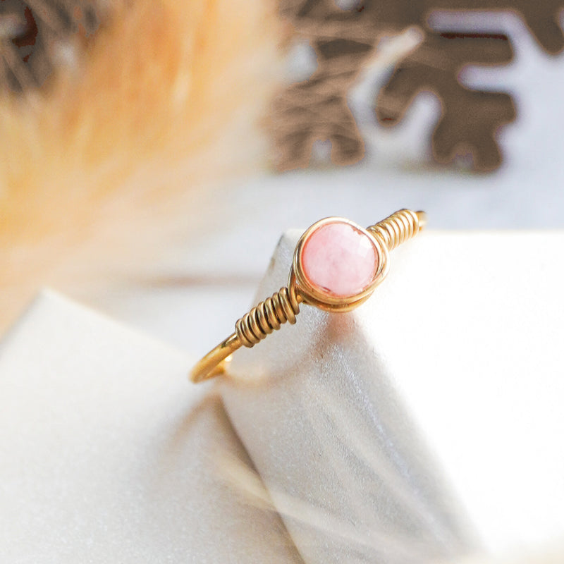 Ring Agaat Goud - Mini Self Confidence Story