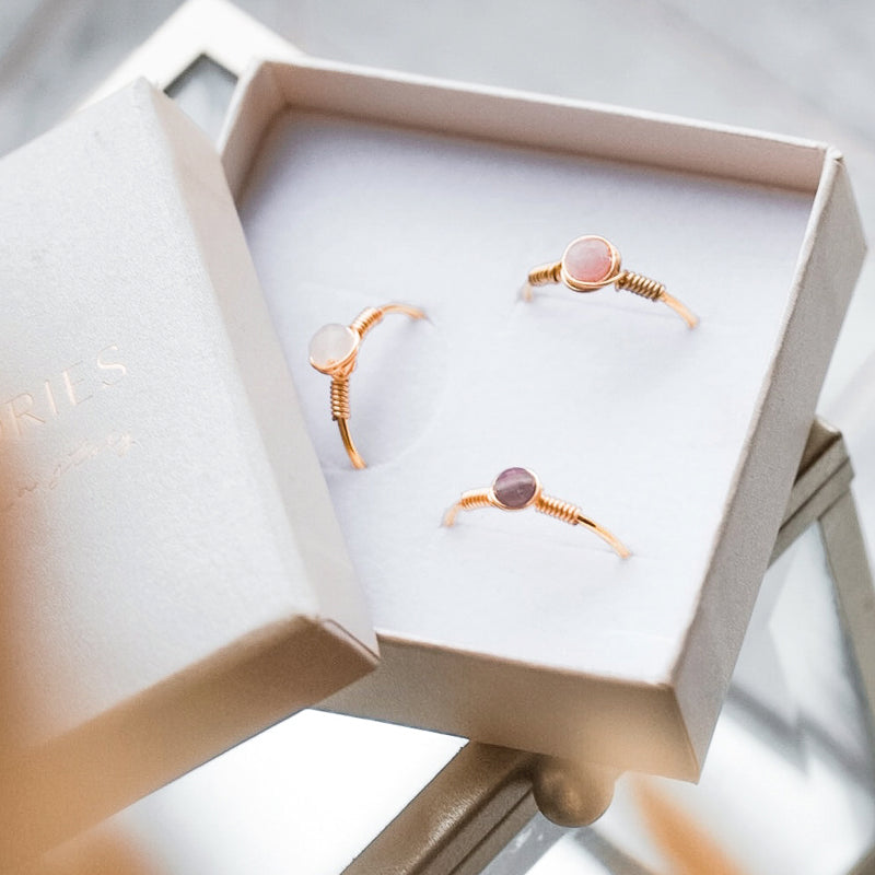 Ring Agaat Goud - Mini Self Confidence Story