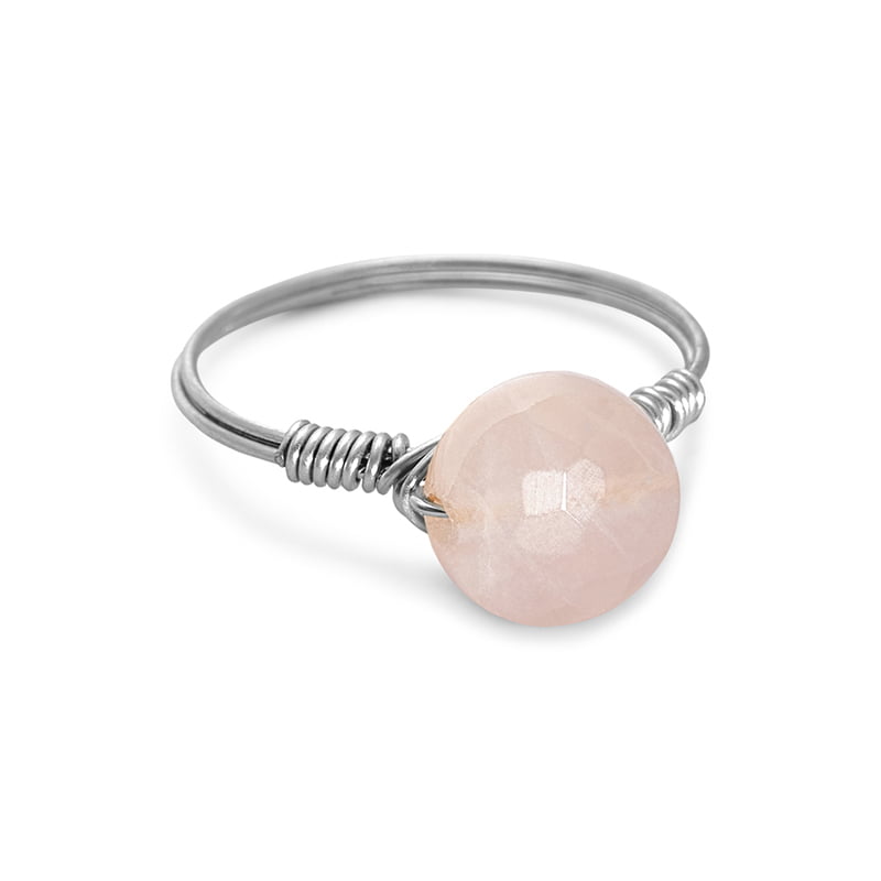 Ring Rozenkwarts Zilver - Love Story