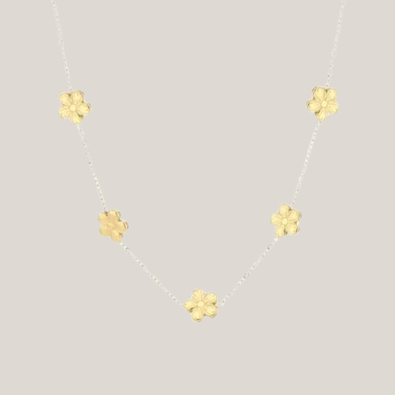 Ketting Goud - Flower Power