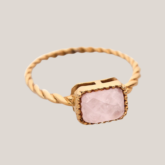 Ring Rozenkwarts Goud - Self Love