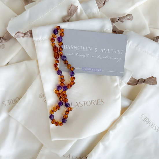 Ketting Barnsteen & Amethist - Matching