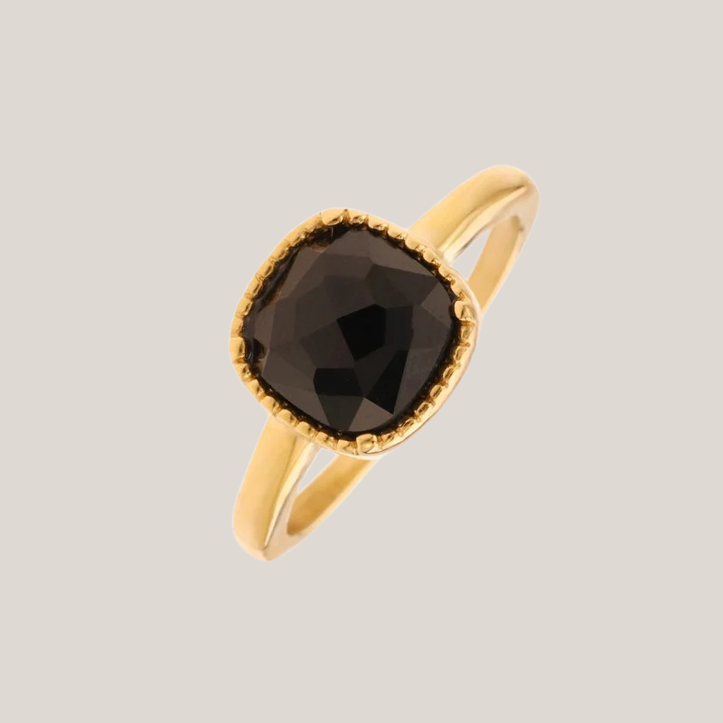 Ring Onyx Goud - La Lou