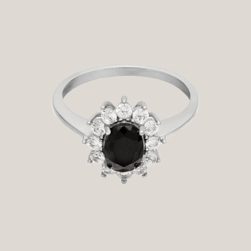 Ring Onyx Zilver - La Roxy