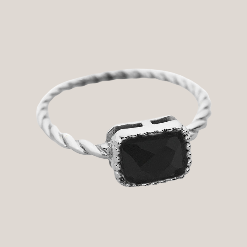 Ring Onyx Zilver - Self Power