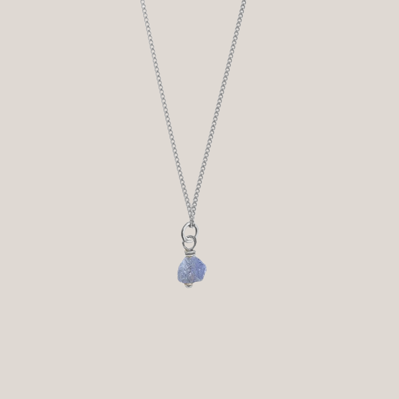 Birthstone ketting December - Tanzaniet