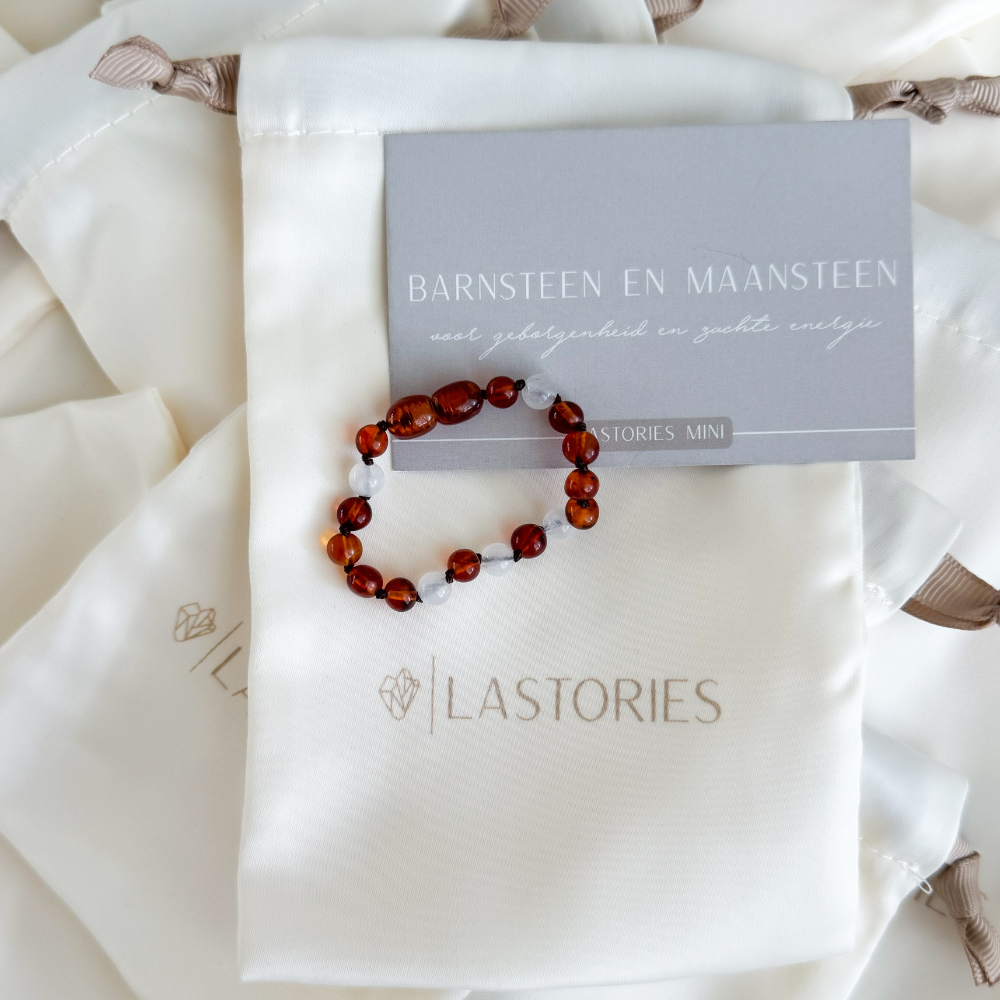 Armband Barnsteen & Maansteen - Matching