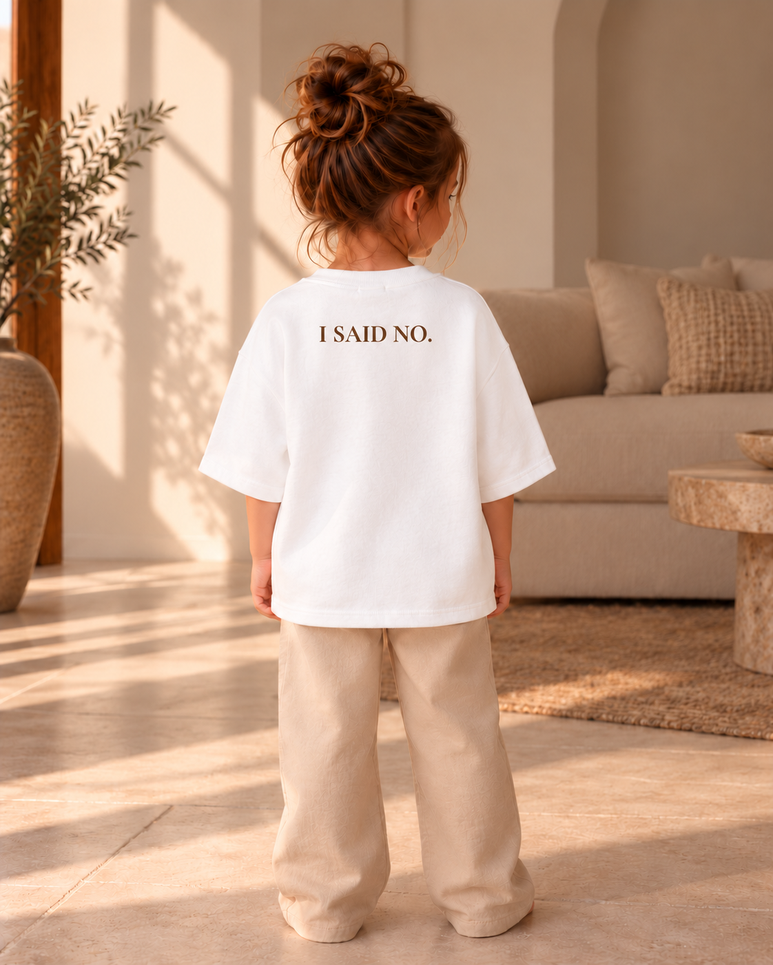 T-shirt I said no - Wit (mini)