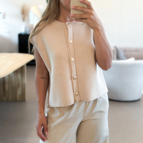 Top Beige - Gilet