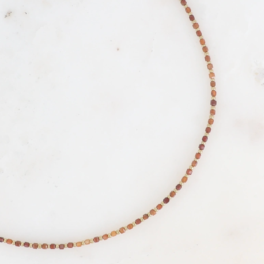 Ketting Rookkwarts Goud - La Tess