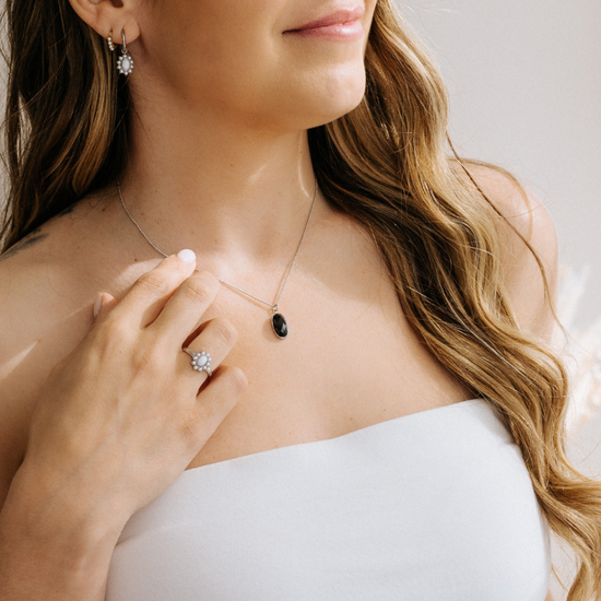 Ketting Onyx Zilver - Power