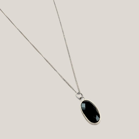 Ketting Onyx Zilver - Power