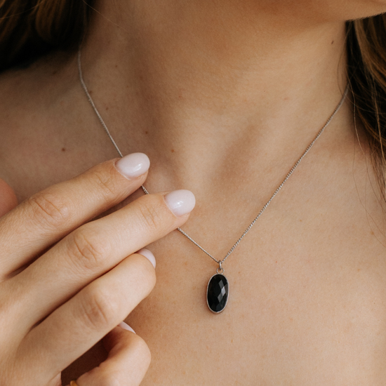 Ketting Onyx Zilver - Power
