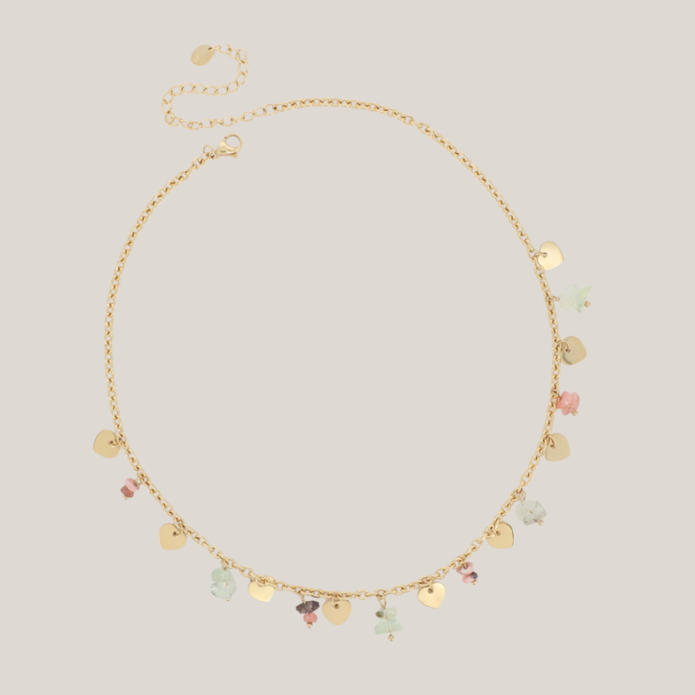 Ketting Edelstenen Goud - La Maeve