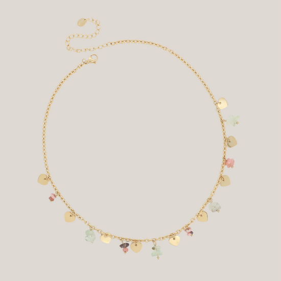 Ketting Edelstenen Goud - La Maeve
