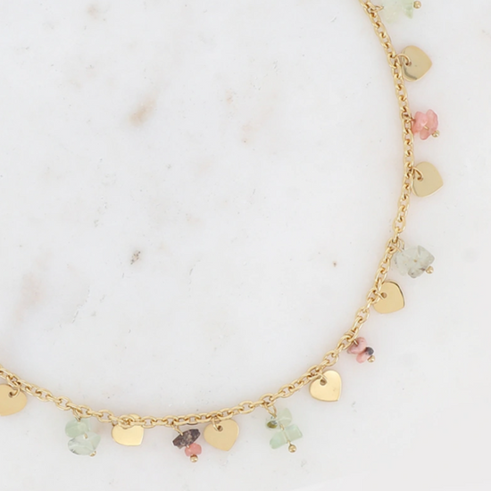 Ketting Edelstenen Goud - La Maeve