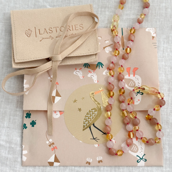 Cadeauset Barnsteen, Rozenkwarts & Zonnesteen – Stralende Vibes