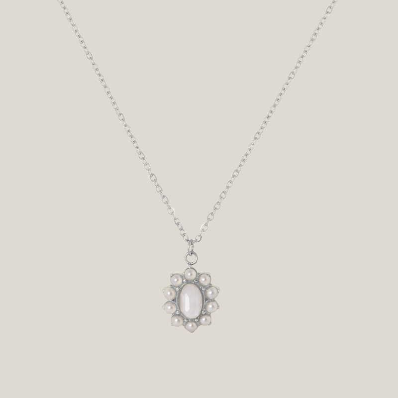 Ketting Maansteen Zilver - La Loua-Mae