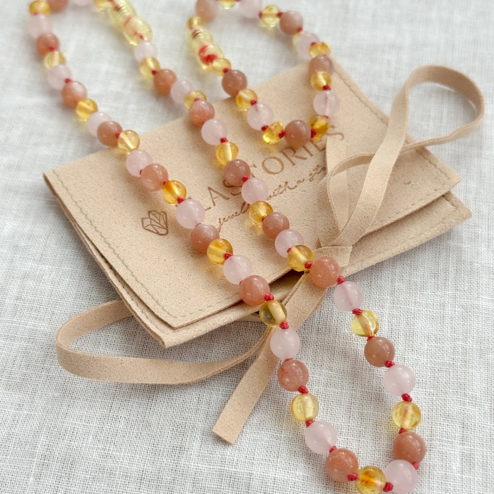 Cadeauset Barnsteen, Rozenkwarts & Zonnesteen – Stralende Vibes