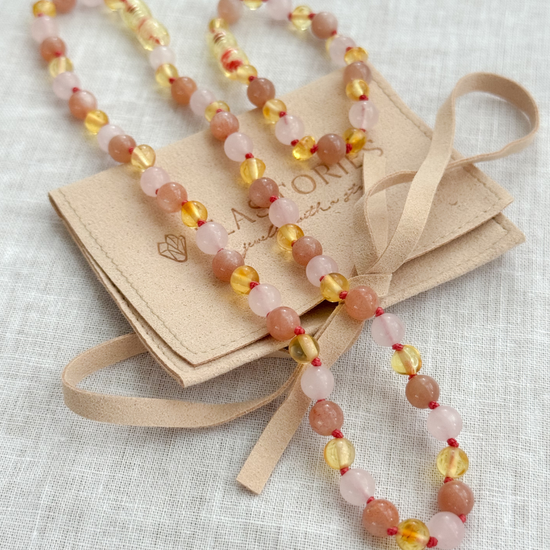Cadeauset Barnsteen, Rozenkwarts & Zonnesteen – Stralende Vibes