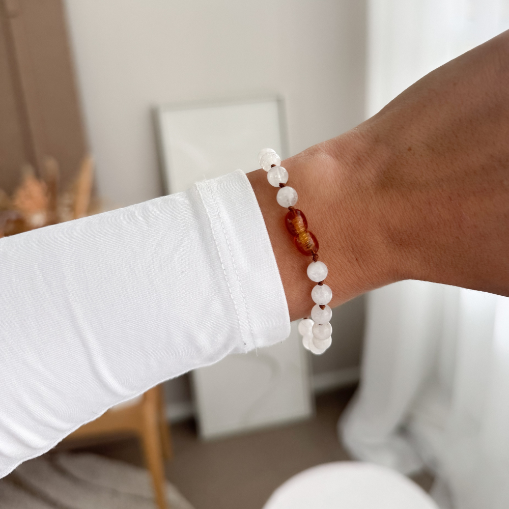 Moeder & Dochter Armbandjes – Maansteen | Zachte Verbinding
