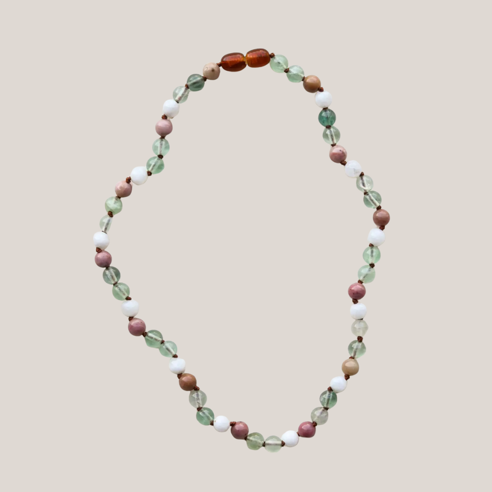 Ketting Barnsteen, Fluoriet & Maansteen – Matching
