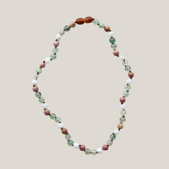 Ketting Barnsteen, Fluoriet & Maansteen – Matching