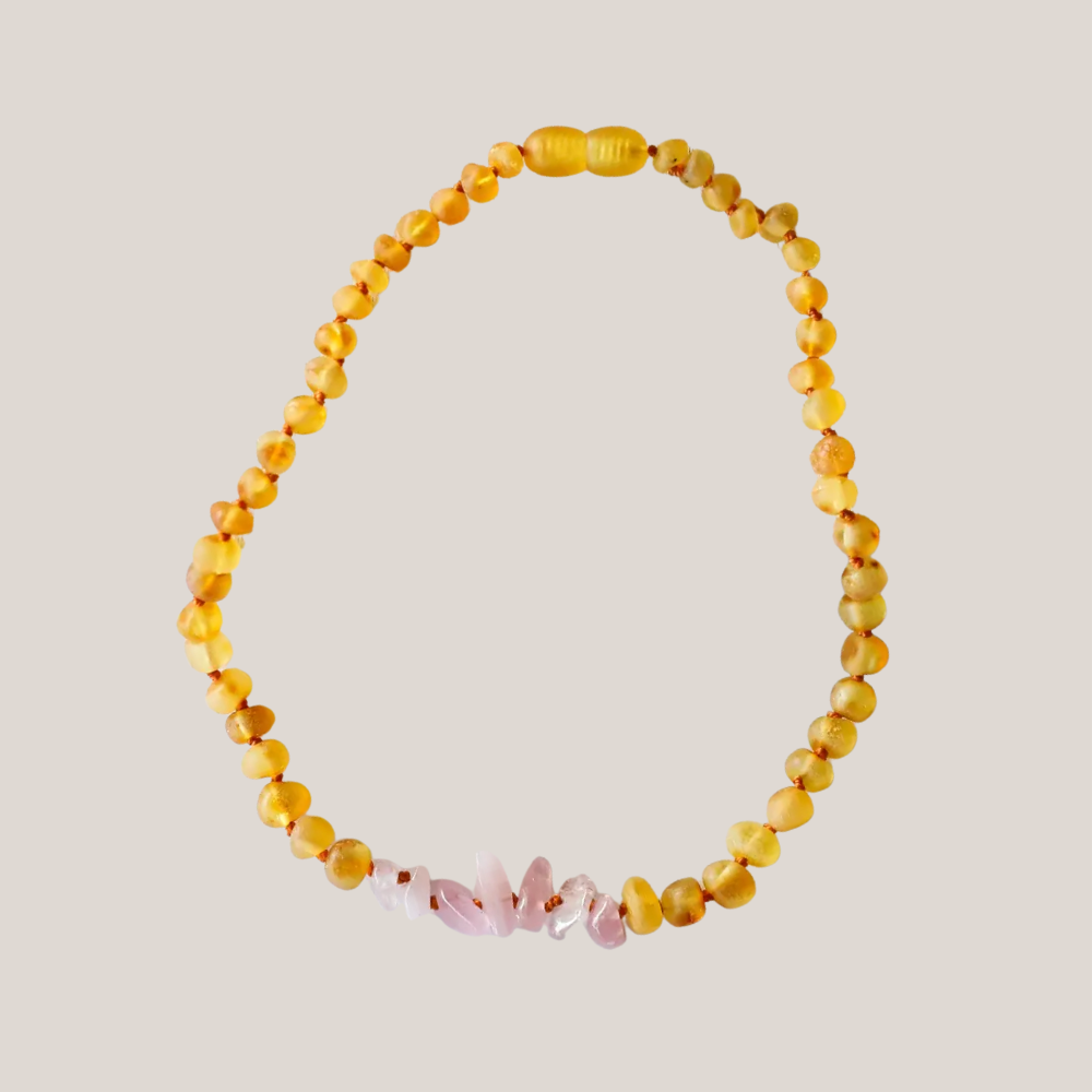 Ketting Barnsteen & Rozenkwarts – Matching