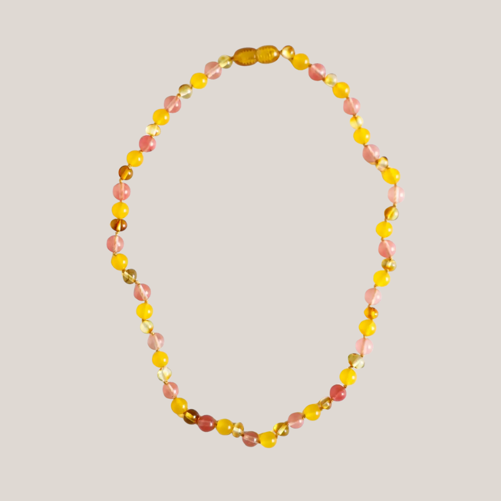 Ketting Barnsteen, Kwarts & Jade – Volwassenen