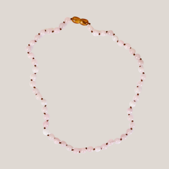 Ketting Barnsteen & Rozenkwarts – Volwassenen
