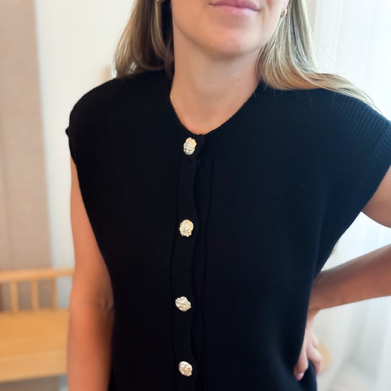 Top Zwart - Gilet