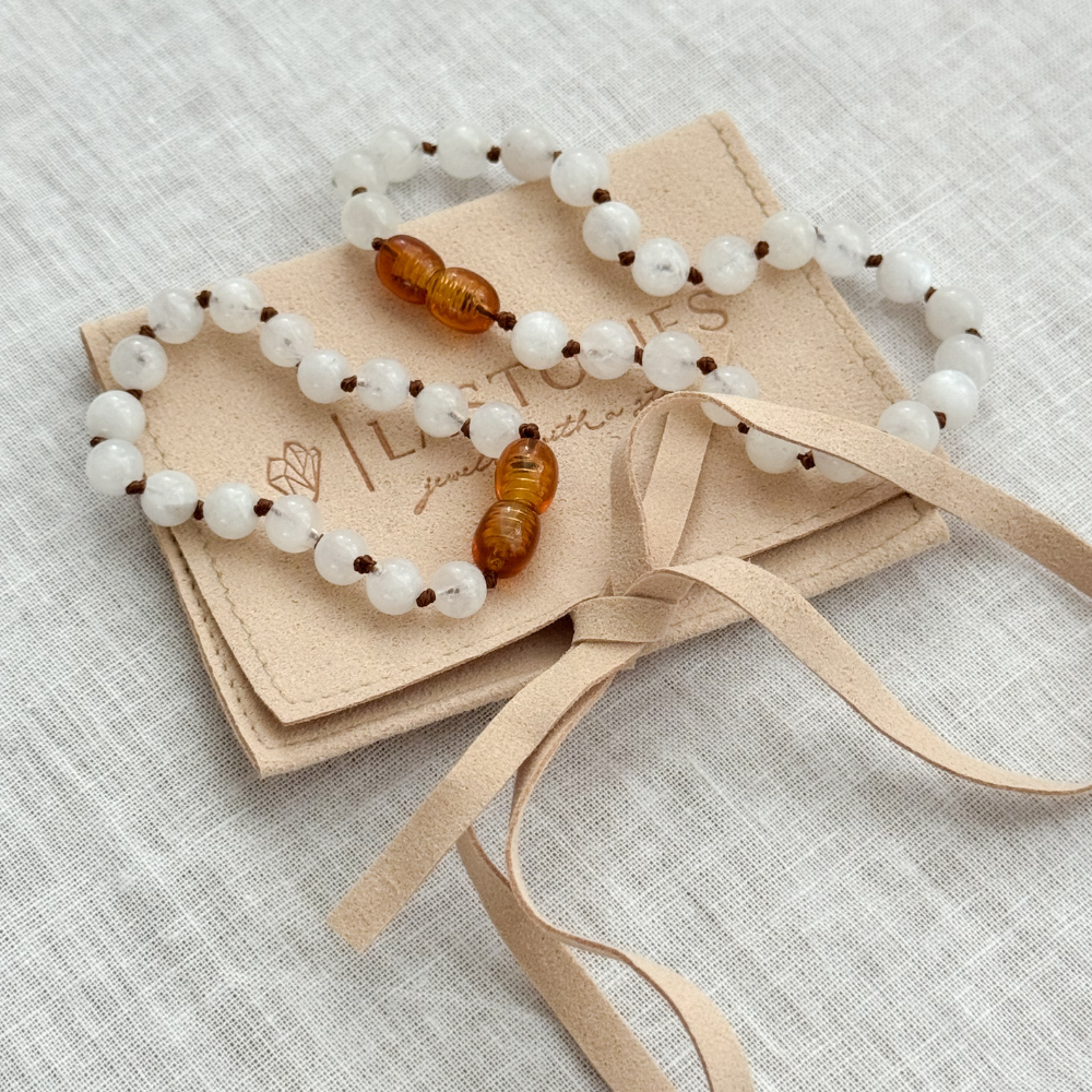 Moeder & Dochter Armbandjes – Maansteen | Zachte Verbinding