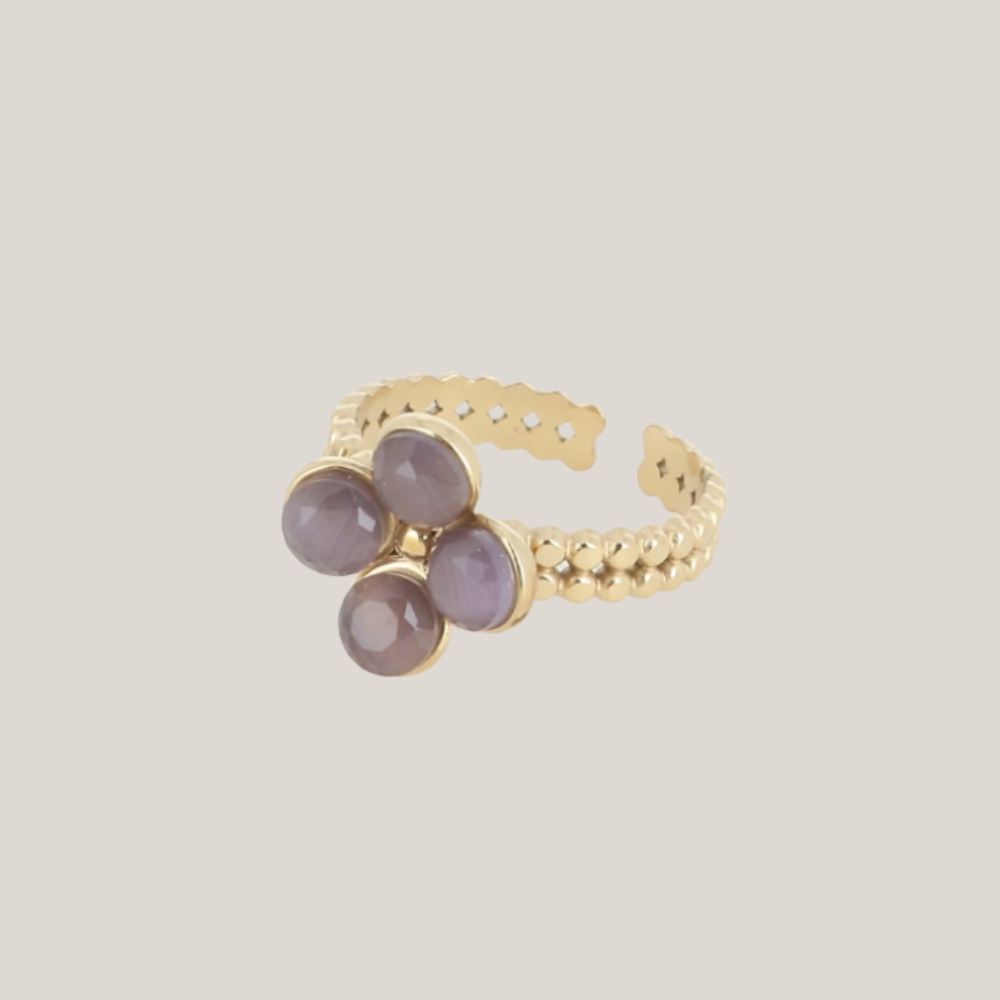 Ring Amethist Goud - La Emilia