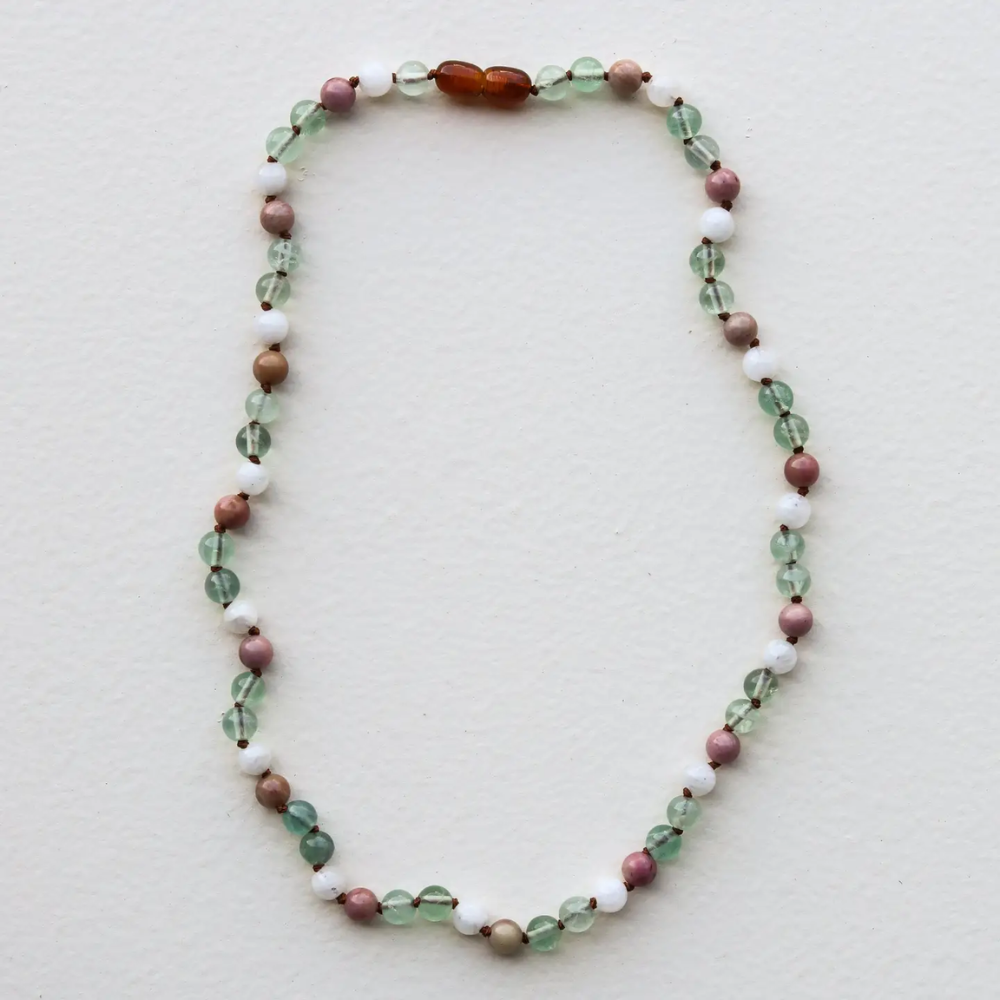 Ketting Barnsteen, Fluoriet & Maansteen – Matching