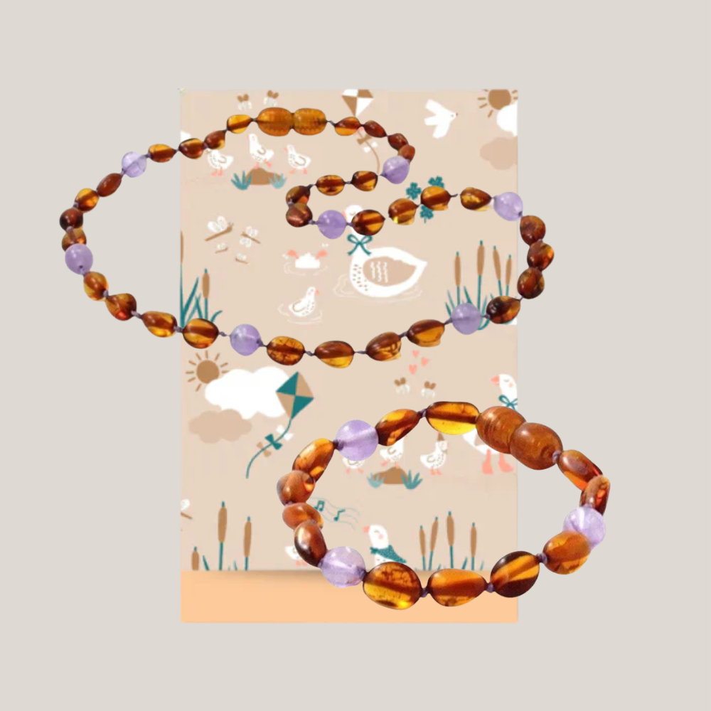 Cadeauset Barnsteen & Amethist – Zoete Dromen