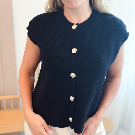 Top Zwart - Gilet