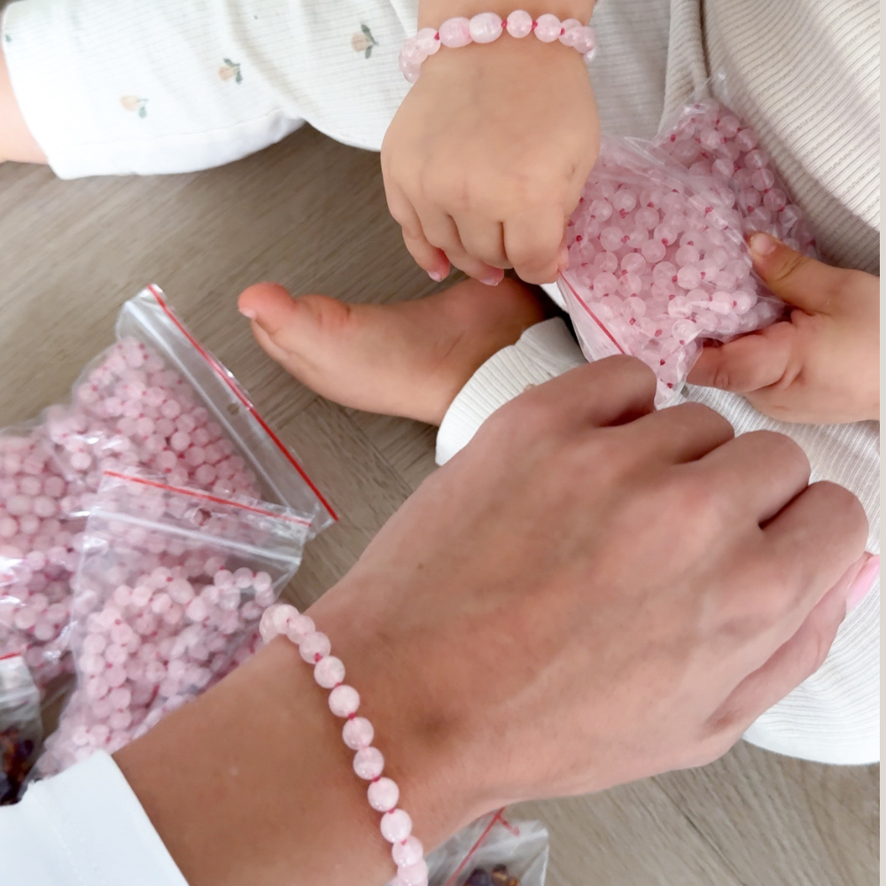 Matching armbandjes – Rozenkwarts | Liefde & Verbinding