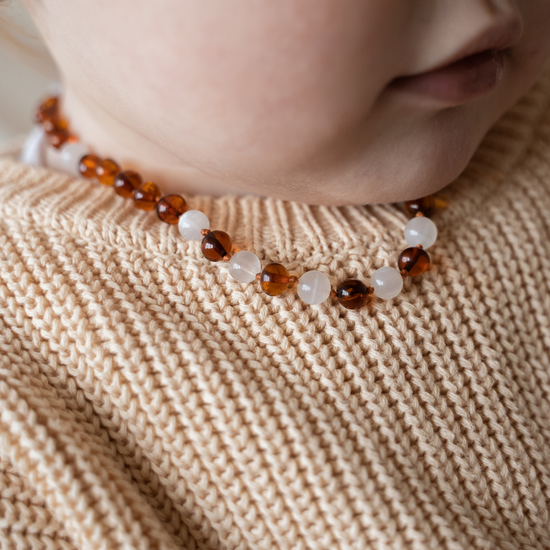 Ketting Barnsteen Maansteen - Peuter/ Kleuter