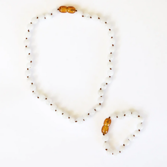 Armband Barnsteen & Maansteen – Matching