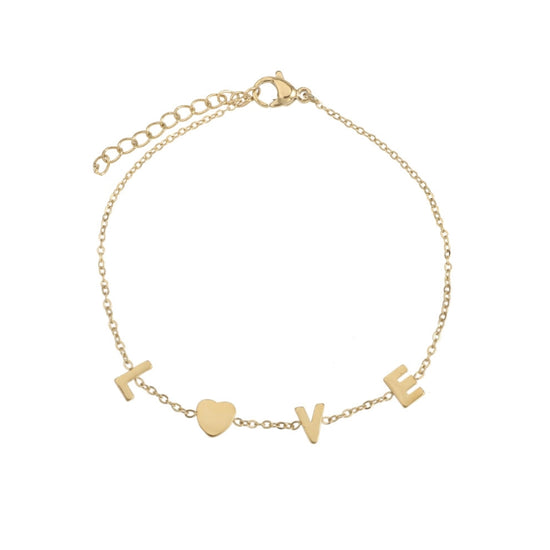 Armband LOVE Goud - La Romee