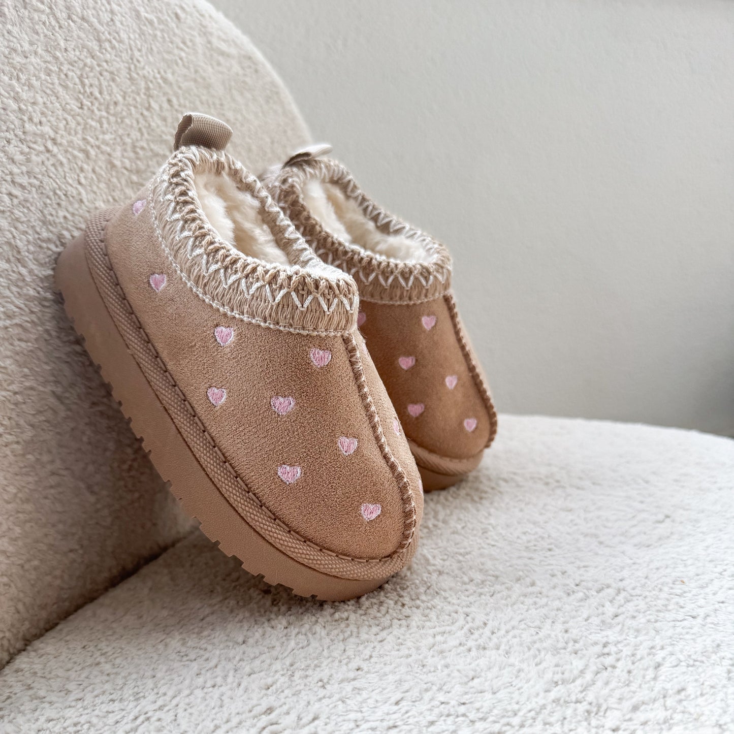 Heart Boots Laag - Beige (mini)