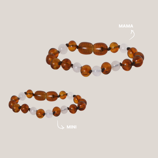 Matching armbandjes – Barnsteen & Maansteen | Warmte & Geborgenheid