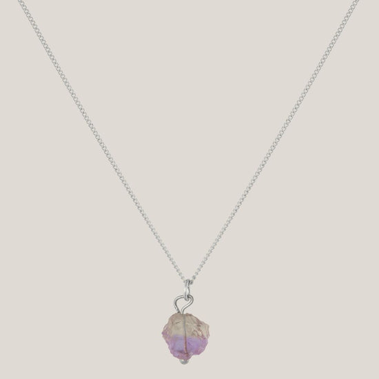 Ketting Ametrien Zilver - Balans tussen rust & energie