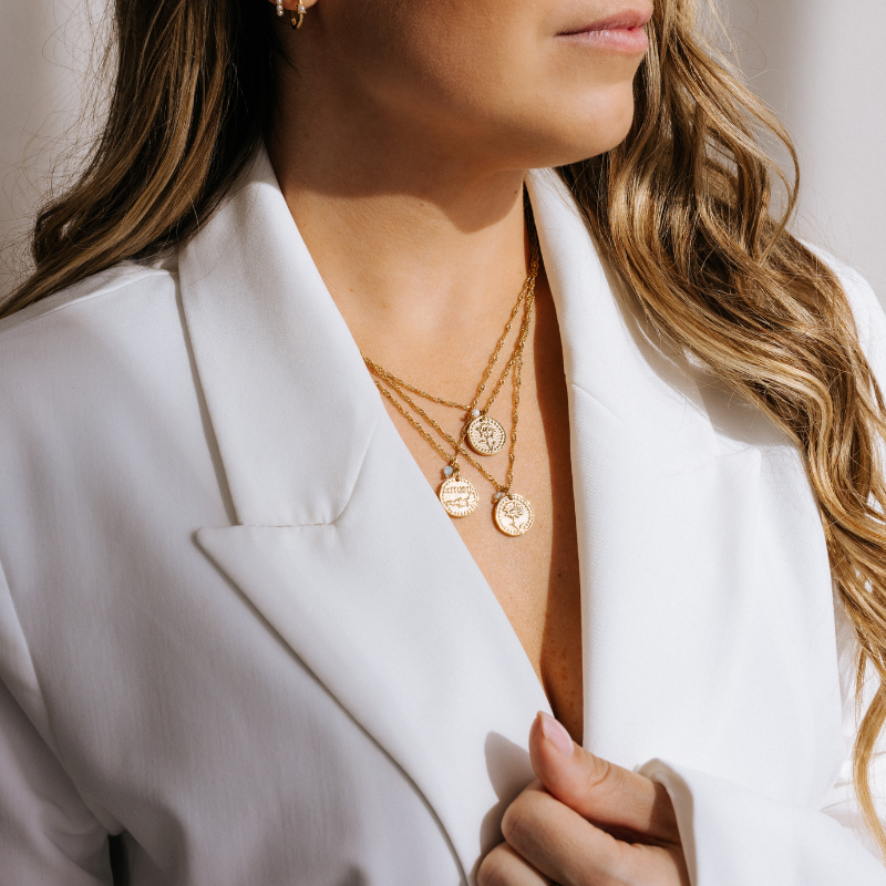 Birthflower Ketting - Goud