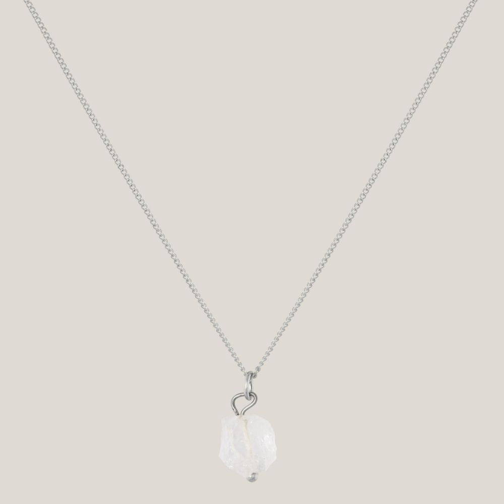 Ketting Bergkristal Zilver - Helderheid & Focus