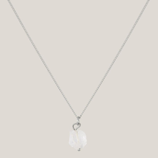Ketting Bergkristal Zilver - Helderheid & Focus