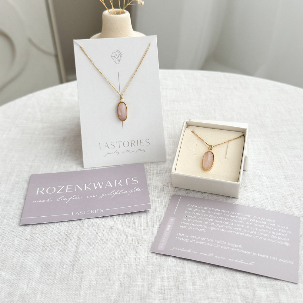 Friendship Set – Rozenkwarts kettingen | Voor jou & voor mij